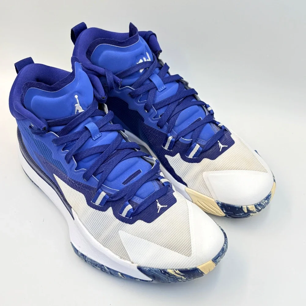 Jordan Zion 1 Hyper Royal White Blue Basketball Shoes DC4208-401 Mens 10